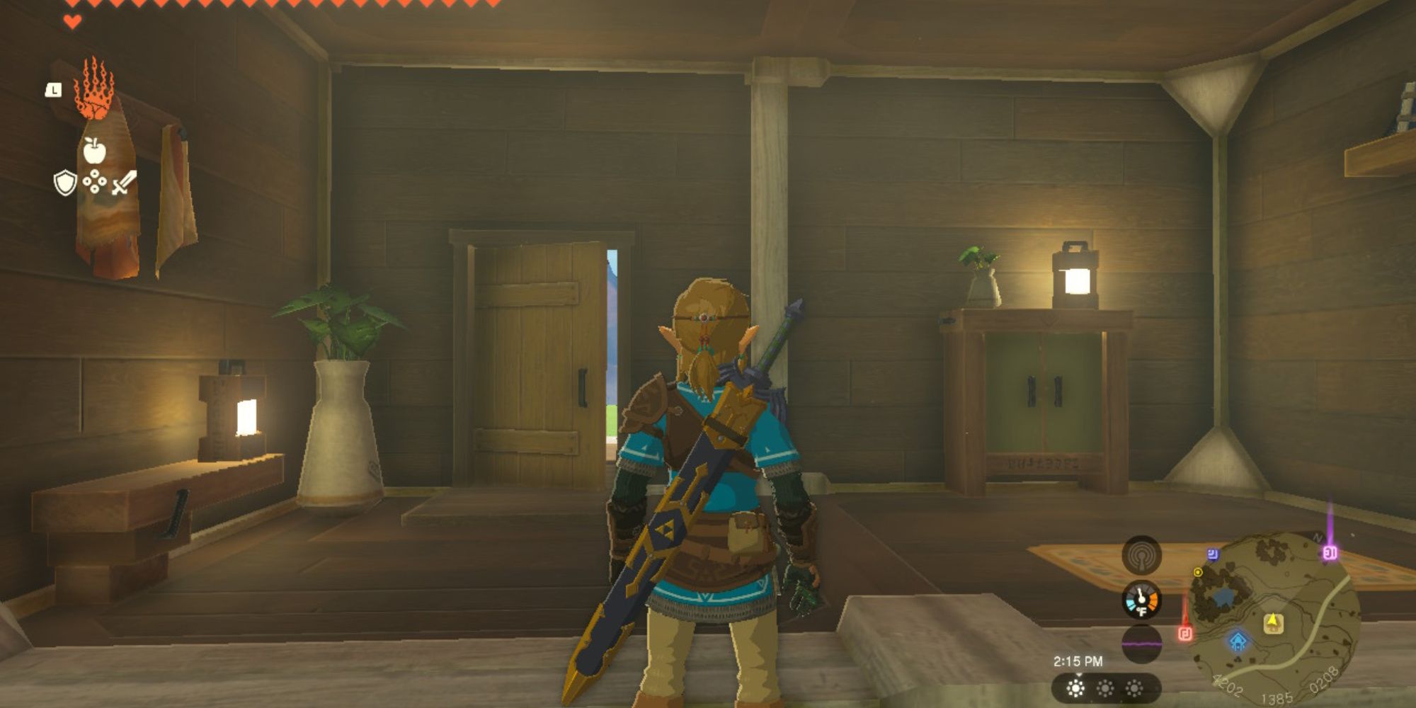 the legend of zelda tears of the kingdom the inside of the foyer for link's house
