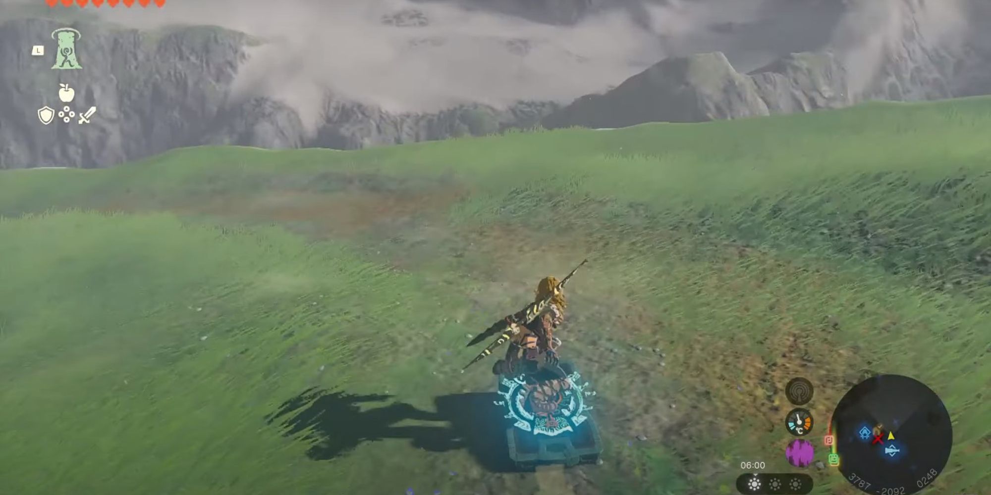 The Legend Of Zelda: Tears Of The Kingdom Link Sur La Planche À Roulettes