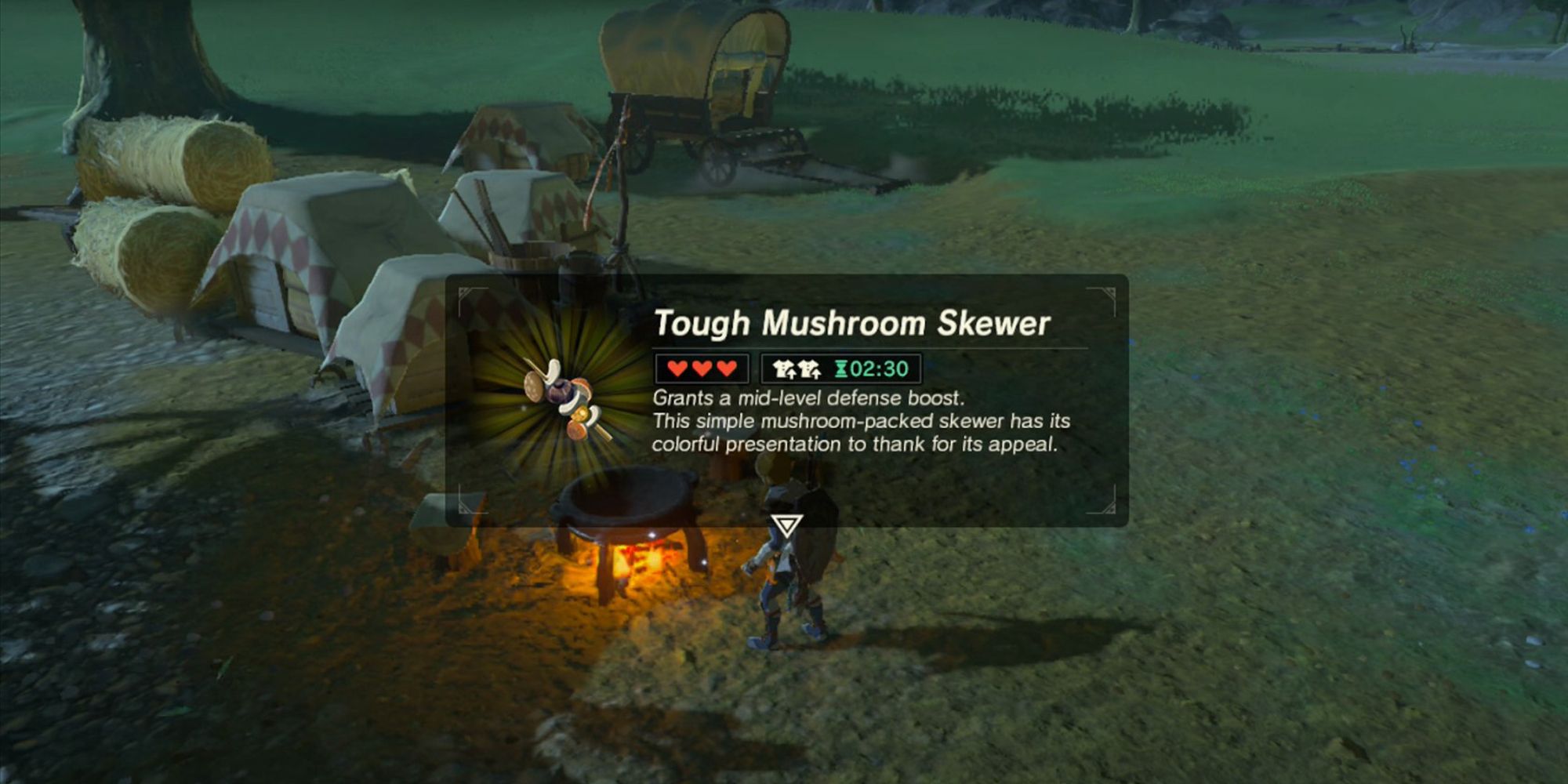 The Legend of Zelda: Tears of the Kingdom Tough Mushroom Skewers