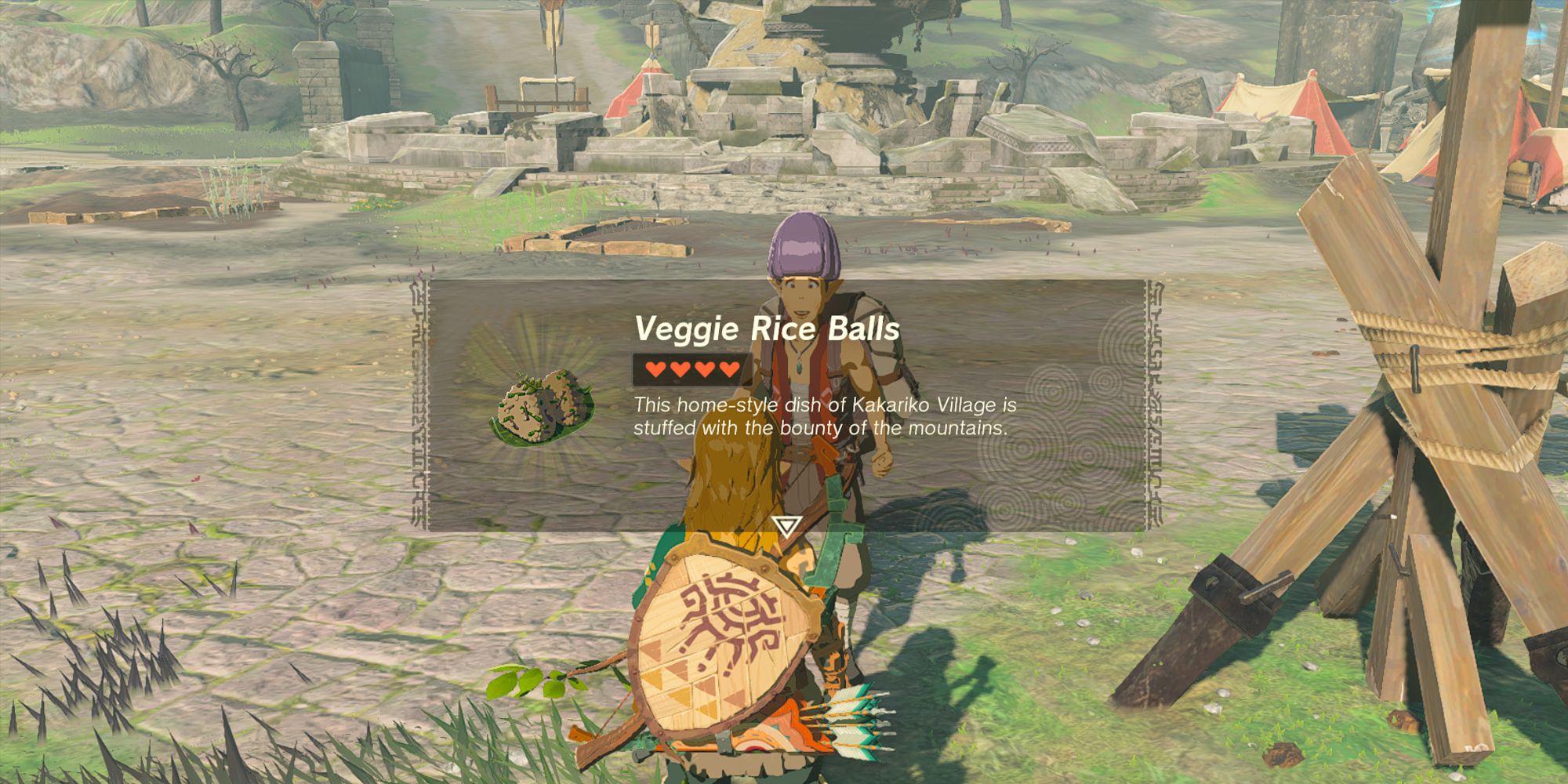 The Legend of Zelda Kingdom's Tears Vegetable Rice Ball