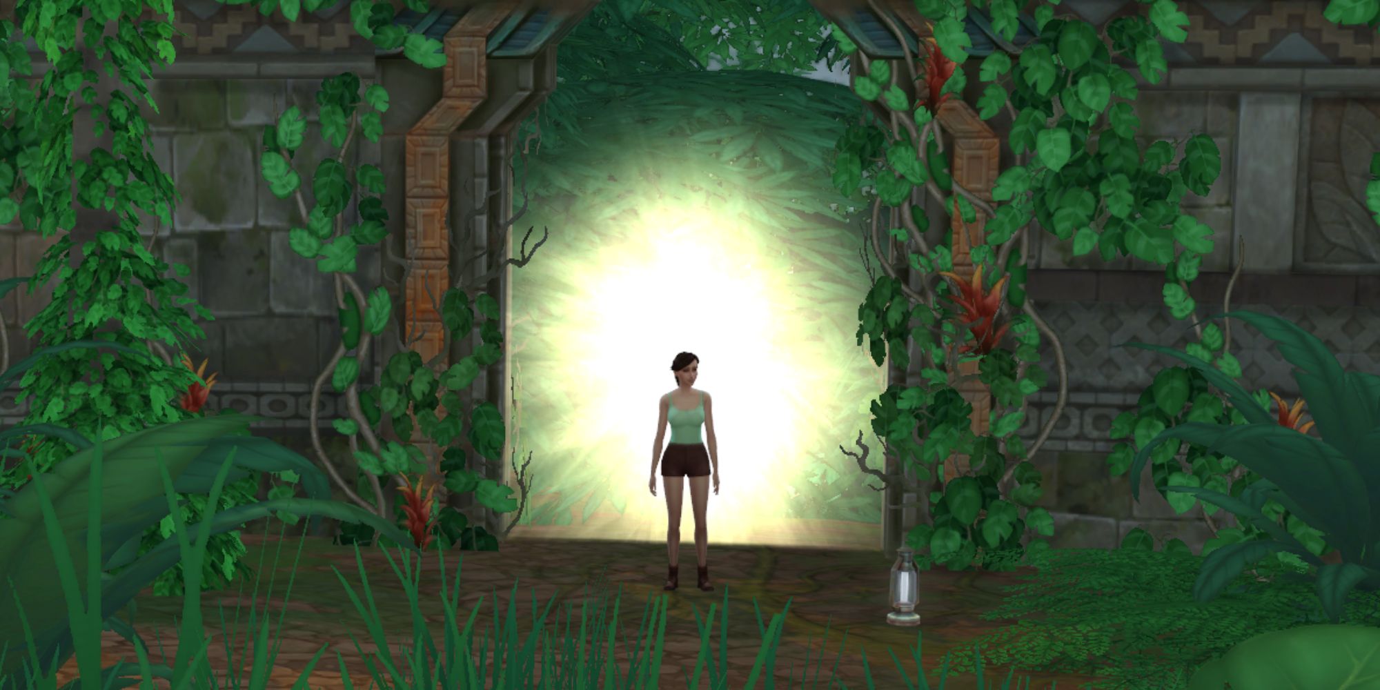 The SIms 4 Jungle Adventure entering a new area