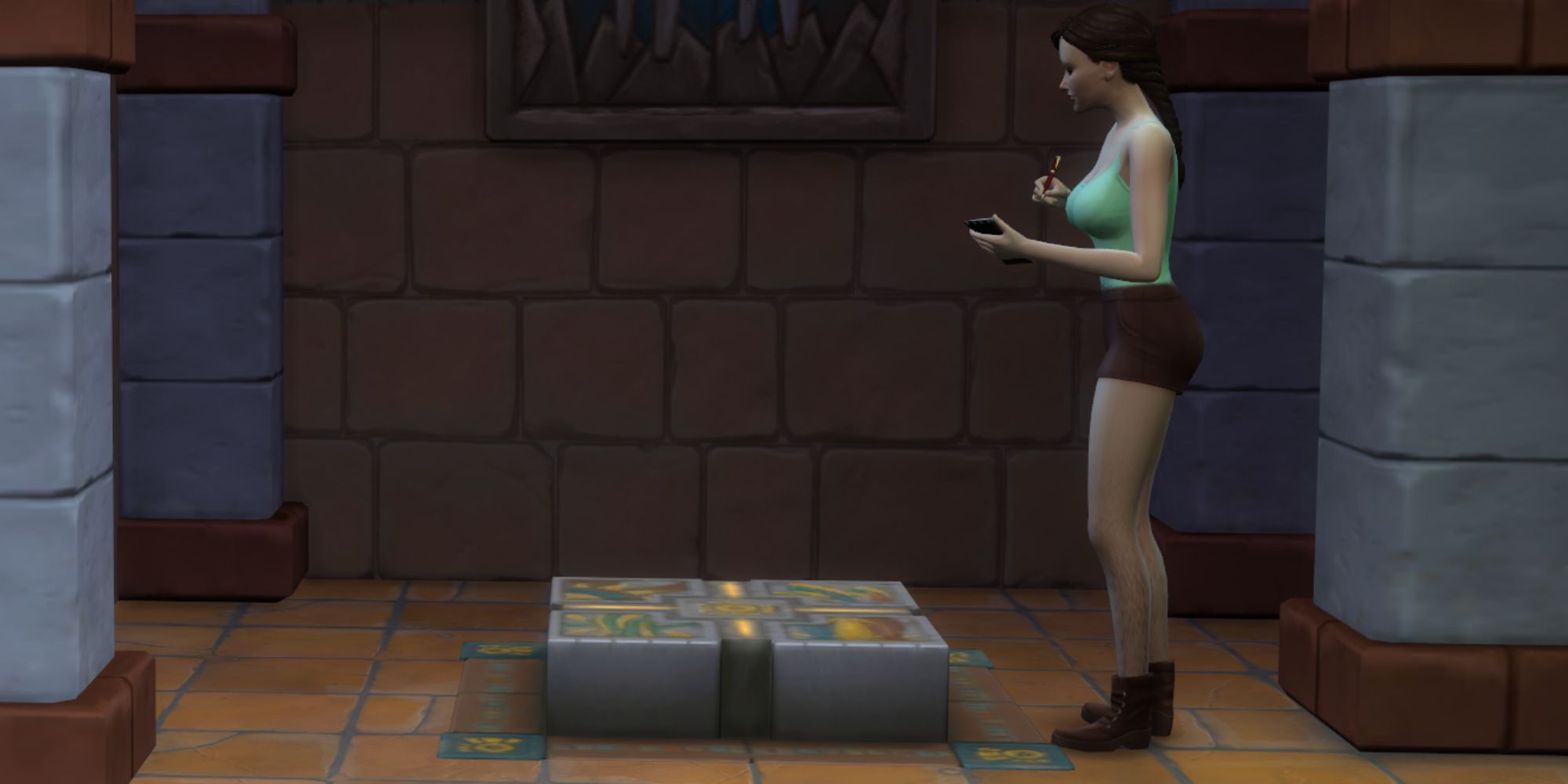 The SIms 4 Jungle adventure Pressure Plate Trap