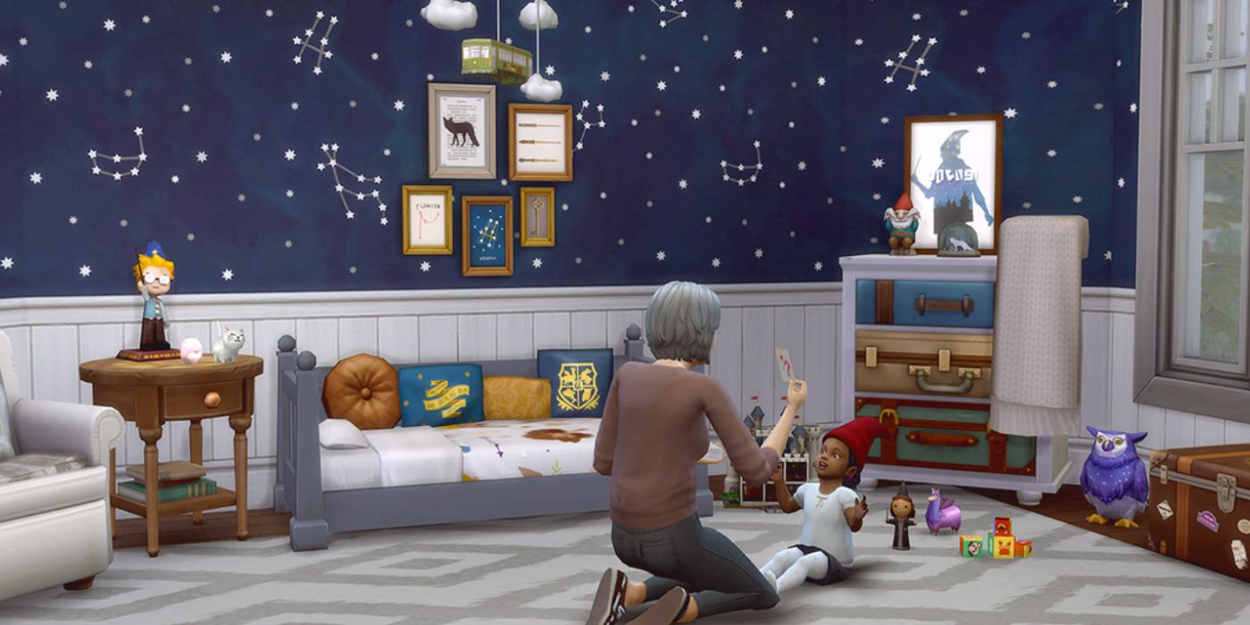 The Sims 4 Pufferhead Stuff decorating a kids room