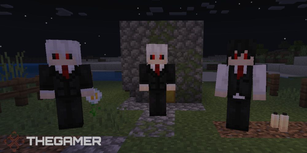 Three Vampires in Vampire Addon for Minecraft