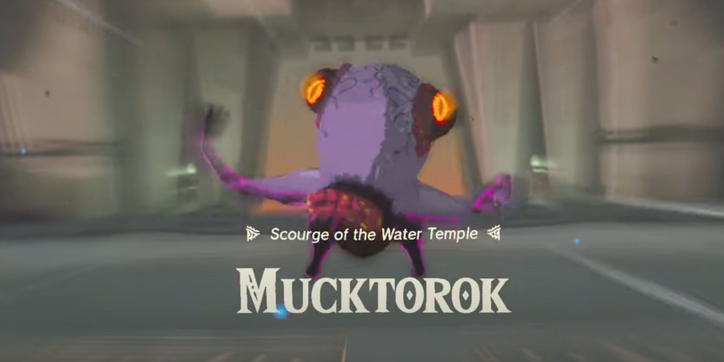 The Mucktorok roars as it prepares to rush at Link and Sidon in The Legend Of Zelda: Tears Of The Kingdom.