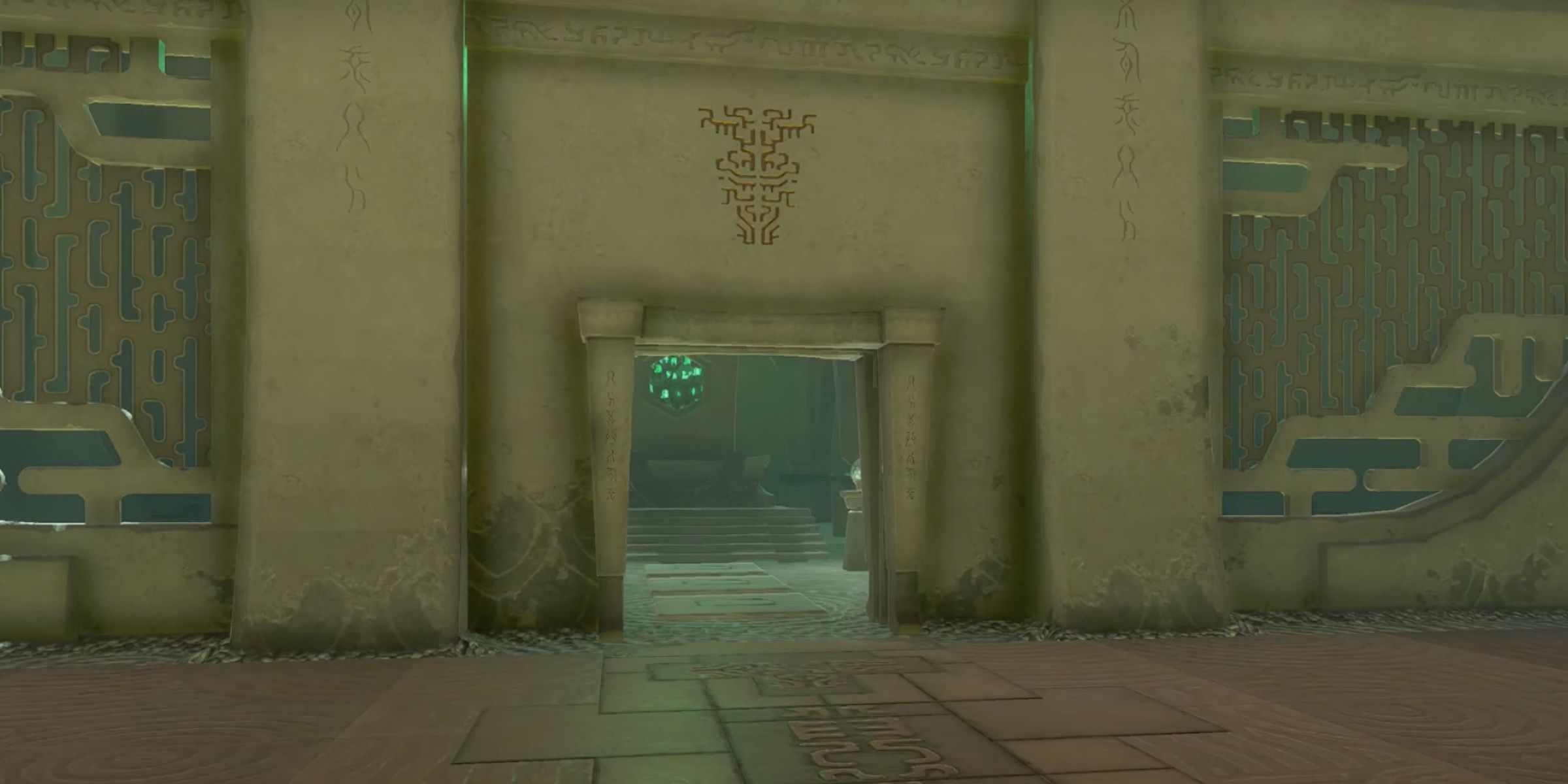 In The Legend of Zelda: Kingdom of Tears, the exit door to Mayamatsu's Shrine opens.