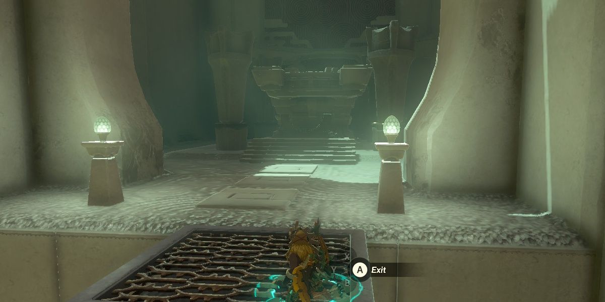 Link reaches the Turakawak Shrine Exit in The Legend Of Zelda: Tears of the Kingdom.