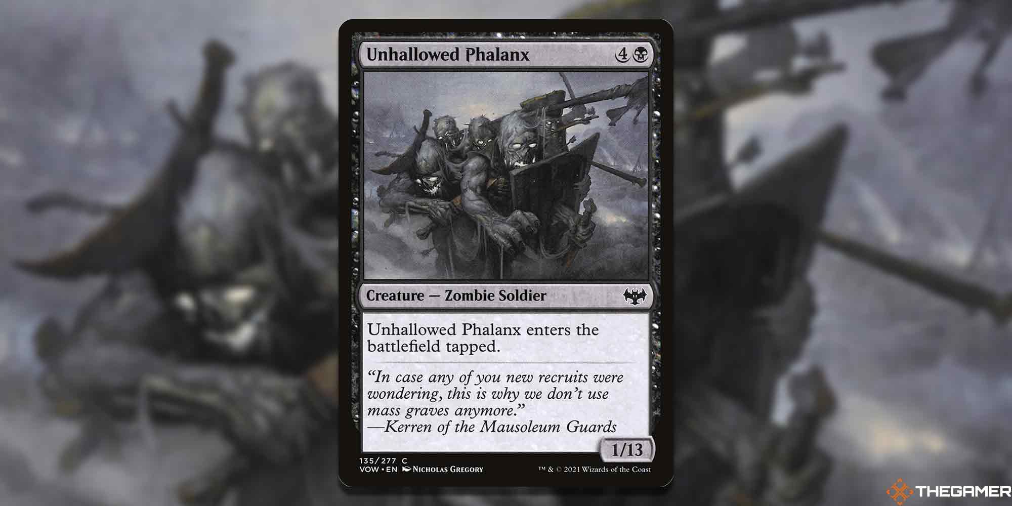 Unhallowed Phalanx card from mtg