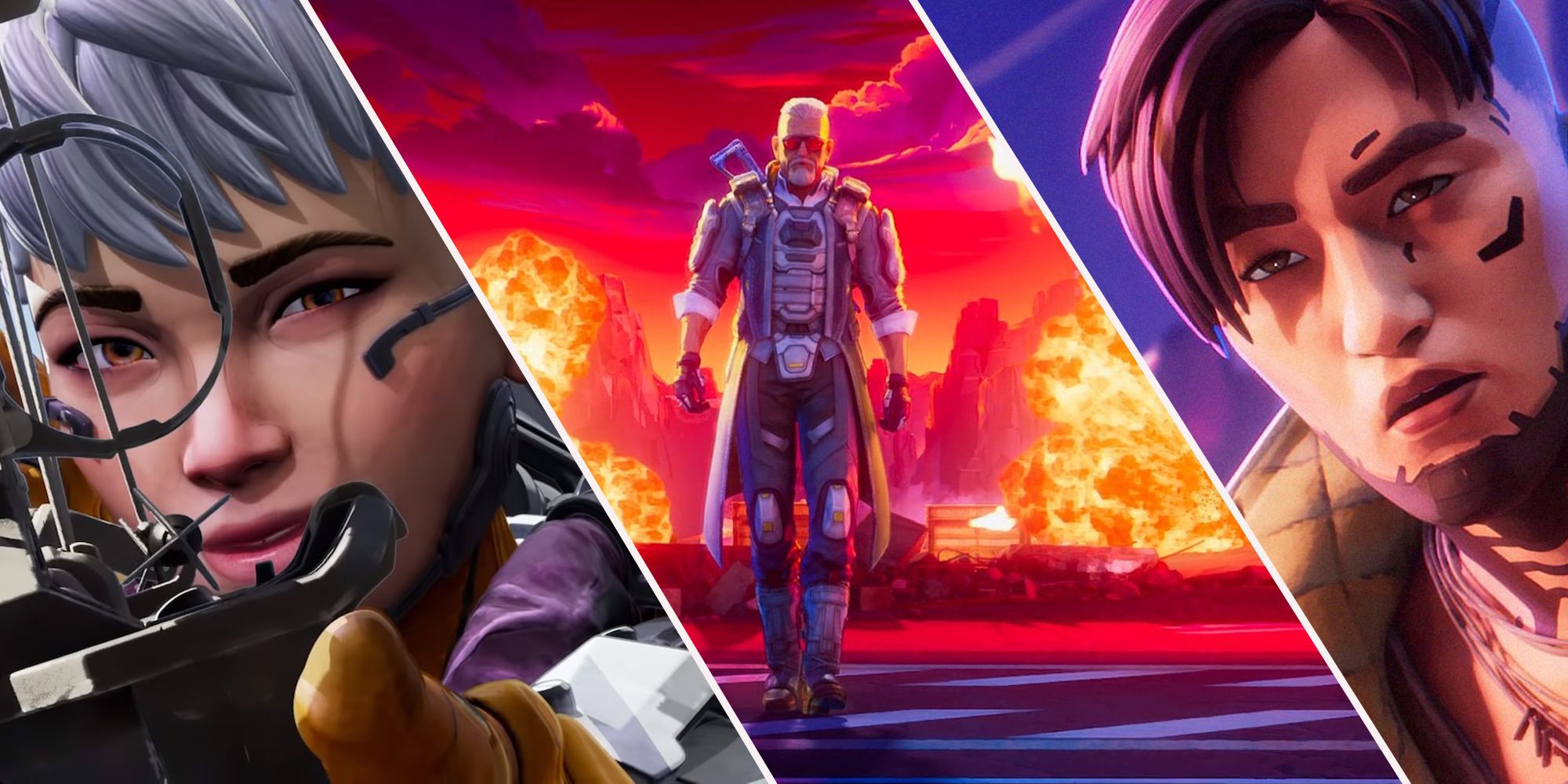 Apex Legends: Collage of Ballistic with Wattson and Crypto