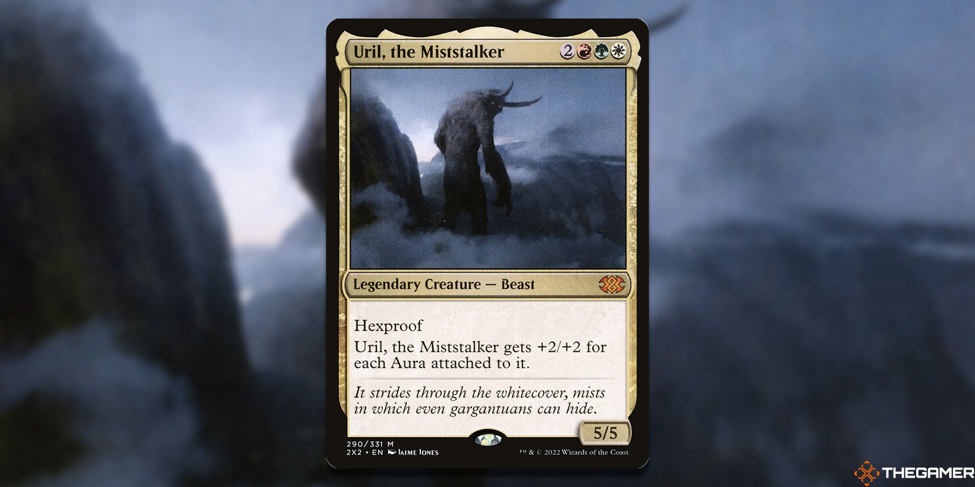 Image of the Uril, the Miststalker card in Magic: The Gathering, with art by Jaime Jones