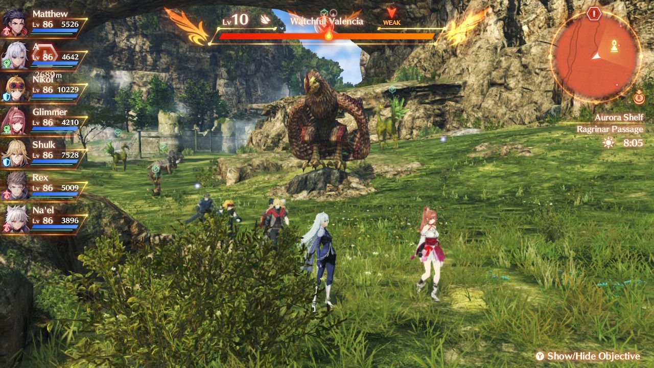 The location of the Watchful Valencia in Xenoblade Chronicles 3: Future Redeemed.