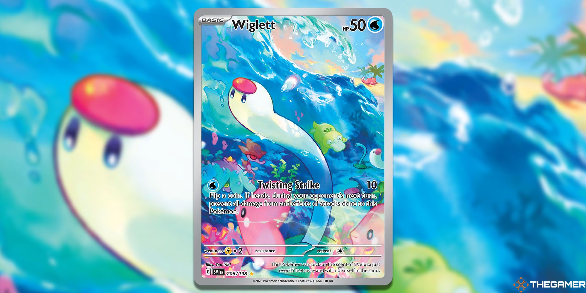 Wiglett (Scarlet & Violet #206) Pokemon TCG Card