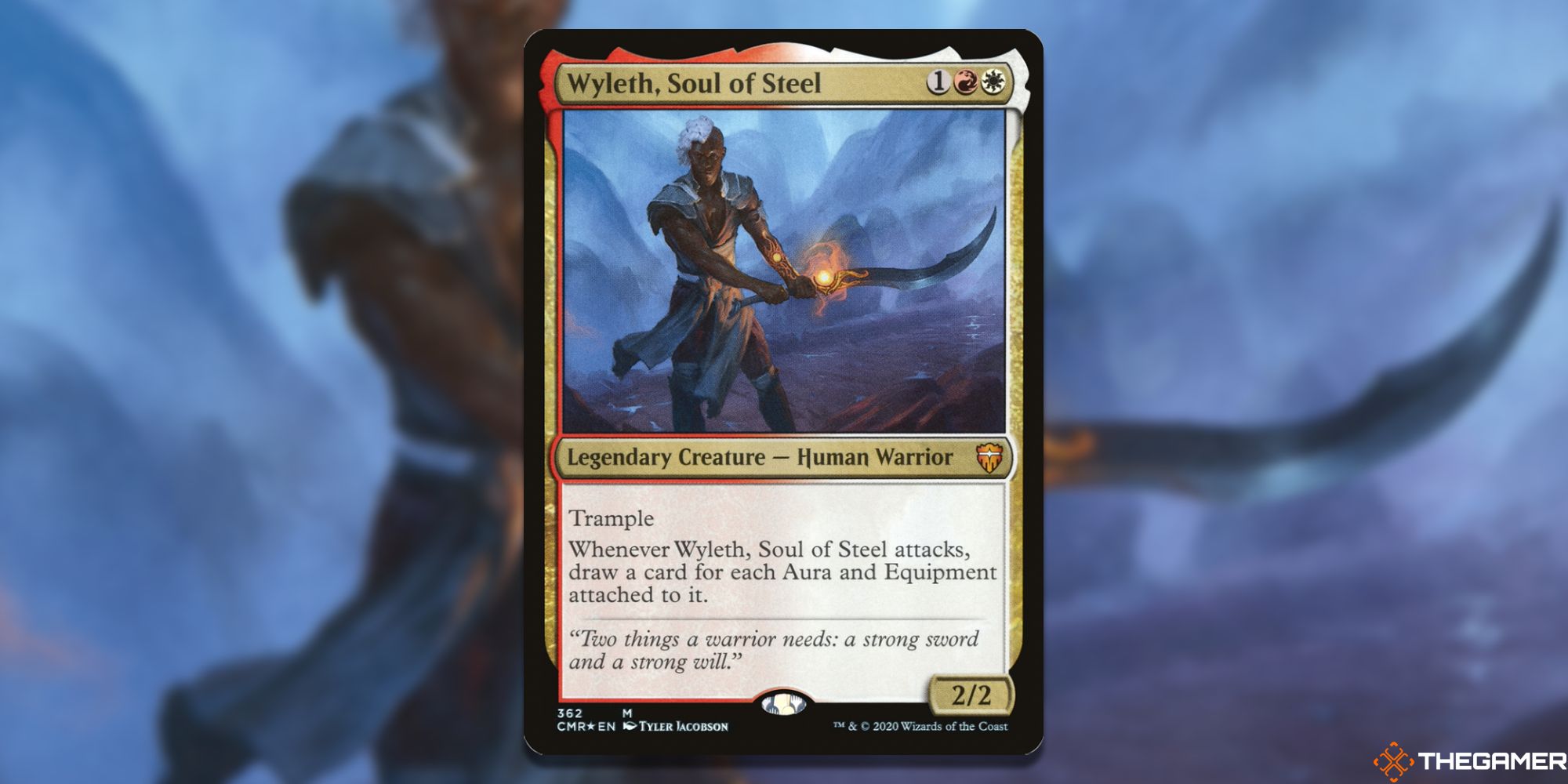 Image of the Wyleth, Soul of Steel  card in Magic: The Gathering, with art by Tyler Jacobson