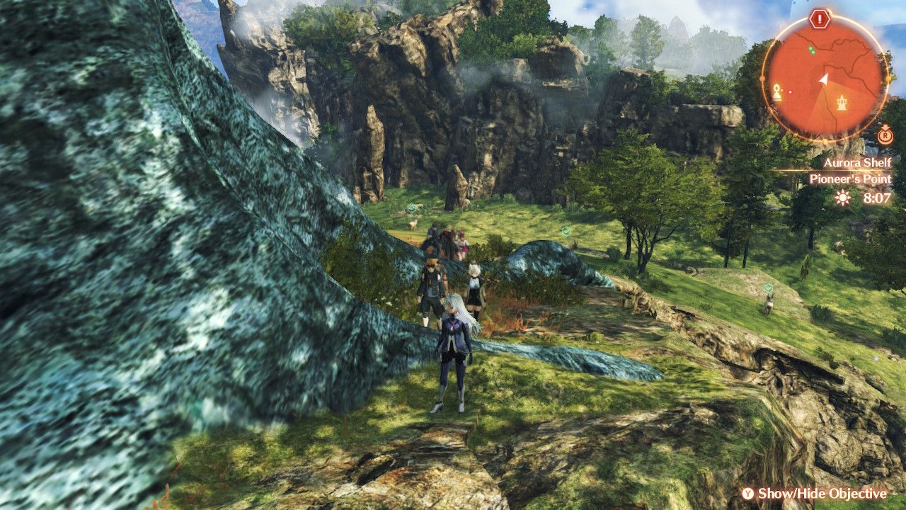 Aurora shelf affinity scene location in Xenoblade Chronicles 3: Future Redeemed.