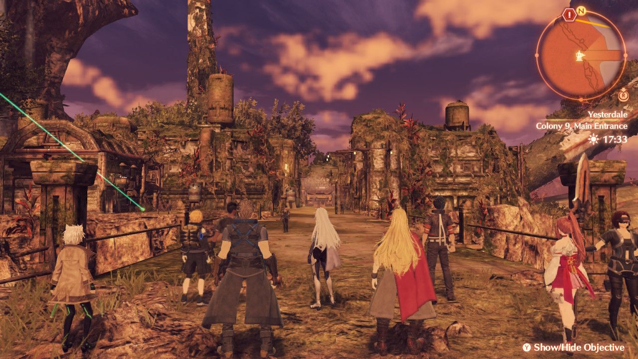 The location of Colony 9, Main Entrance in Yesterdale in Xenoblade Chronicles 3: Future Redeemed.
