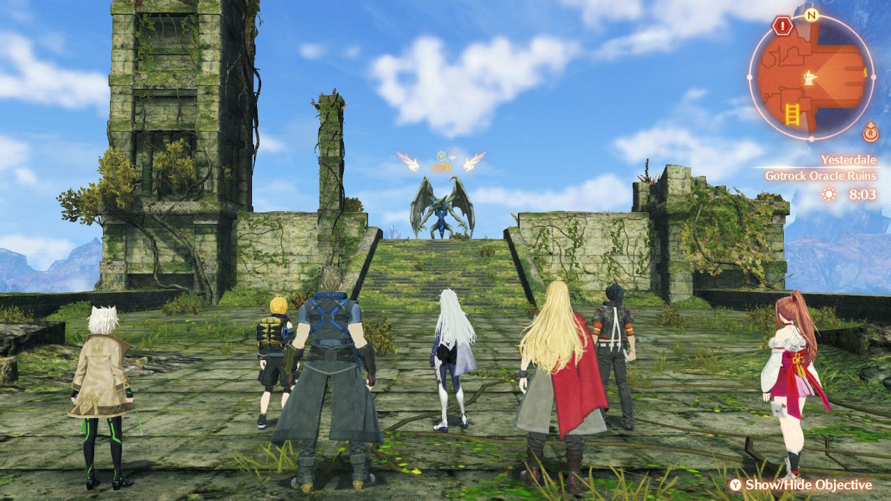 The location of the Gotrock Oracle Ruins in Yesterdale in Xenoblade Chronicles 3: Future Redeemed.