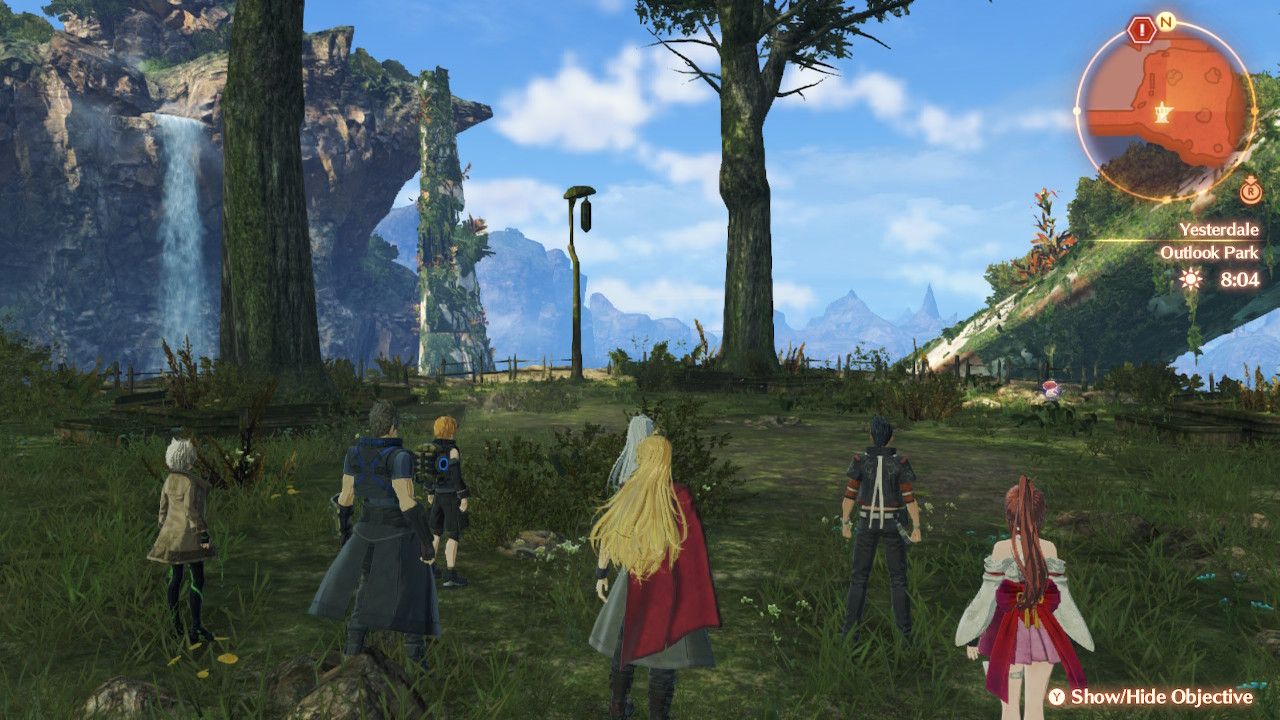 The location of the Outlook Park in Yesterdale in Xenoblade Chronicles 3: Future Redeemed.