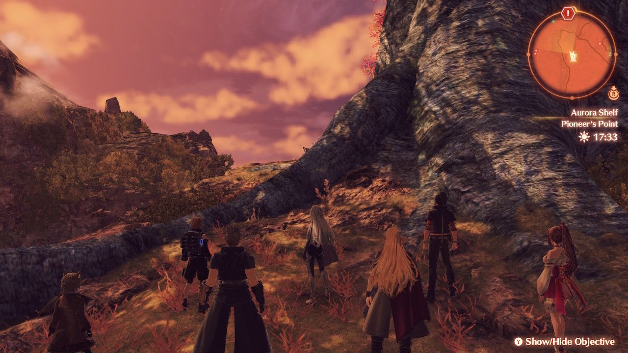 The location of the Pioneer's Point in the Aurora Shelf in Xenoblade Chronicles 3: Future Redeemed.