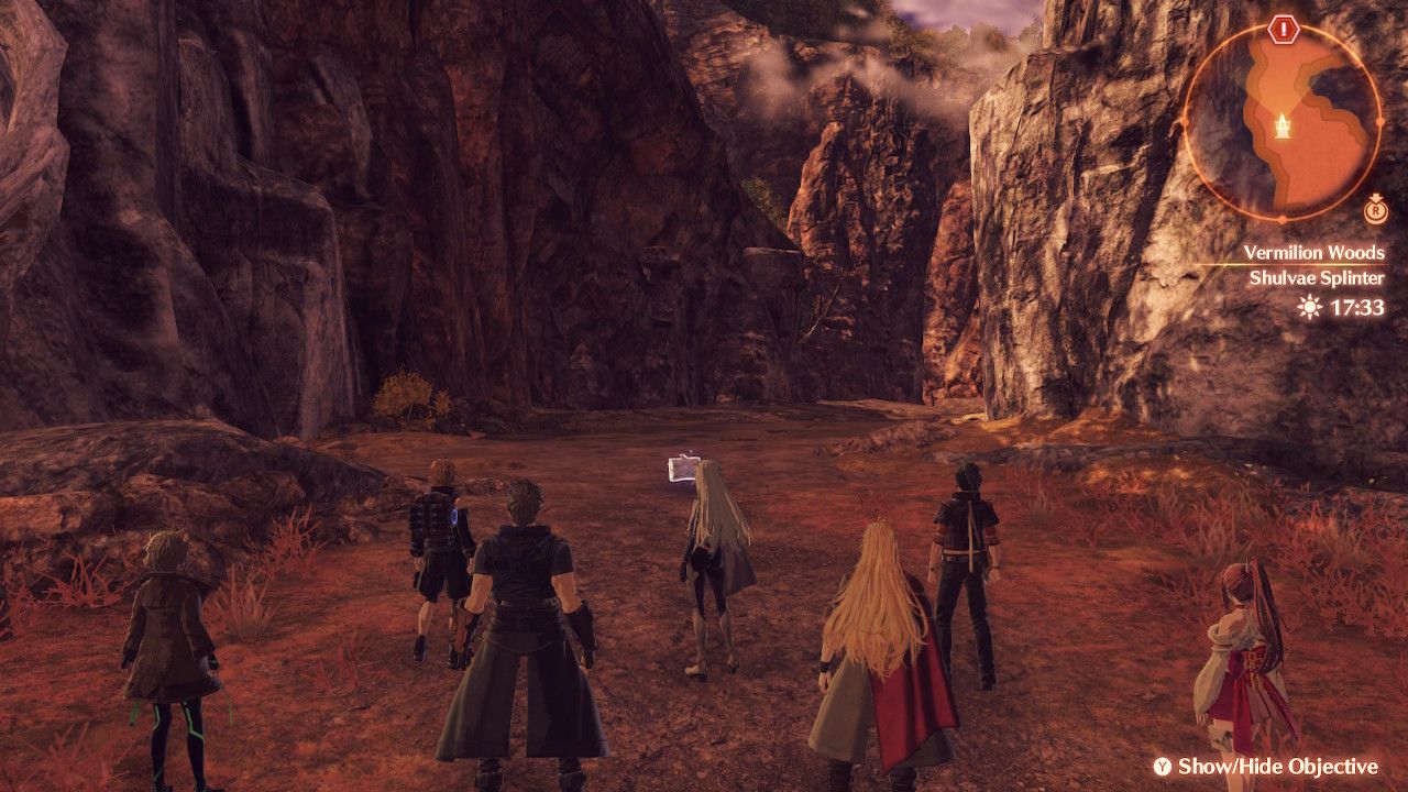 The Shulvae Splinter location in Vermilion Woods in Xenoblade Chronicles 3 Future Redeemed.
