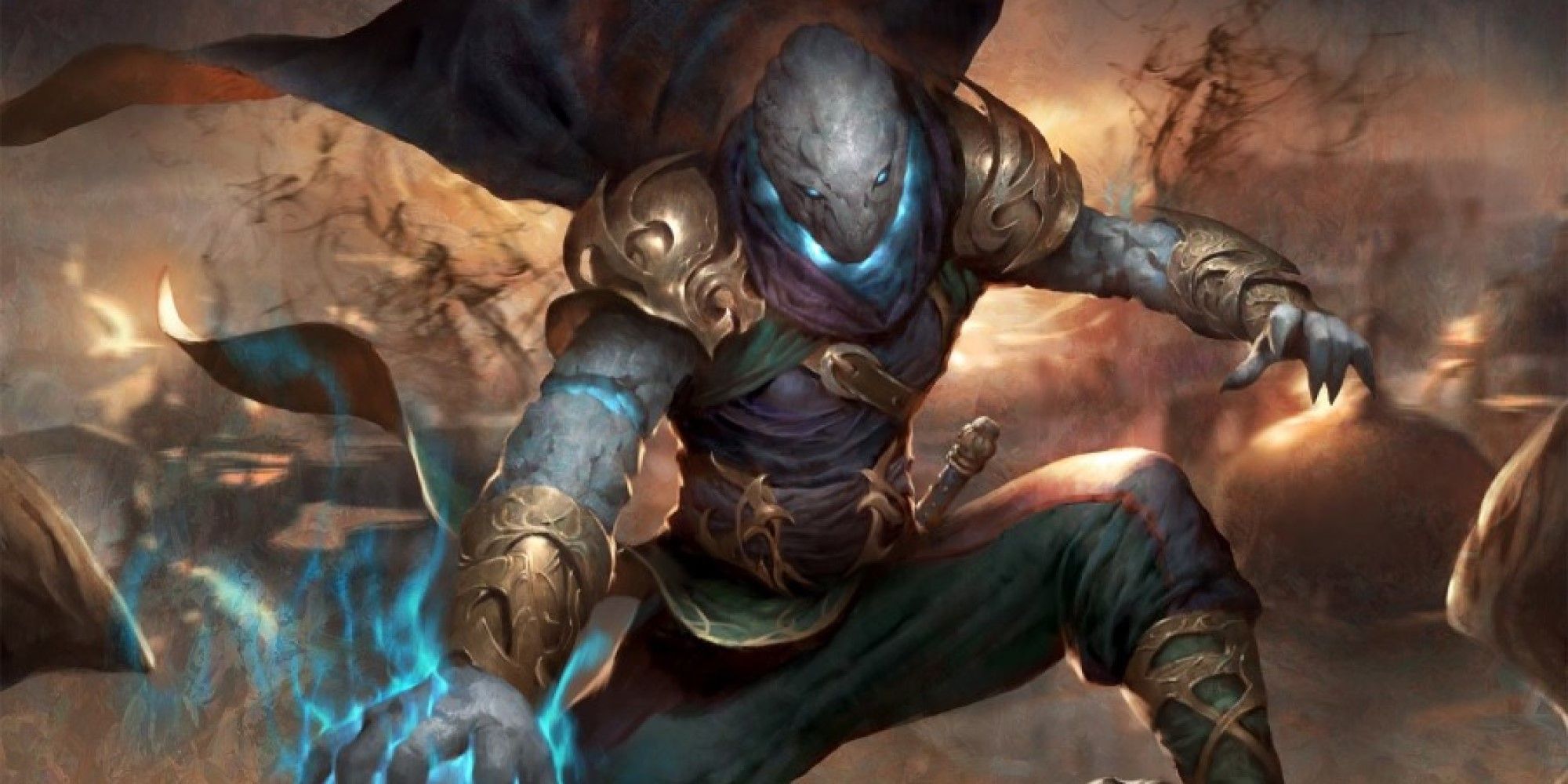 MTG Aetherborn warrior who absorbs the life force of fallen enemies.