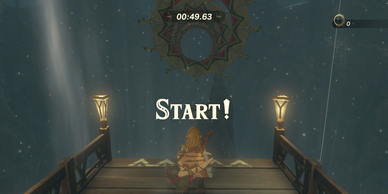 Zelda Tears of the Kingdom screenshot of Link in flying range
