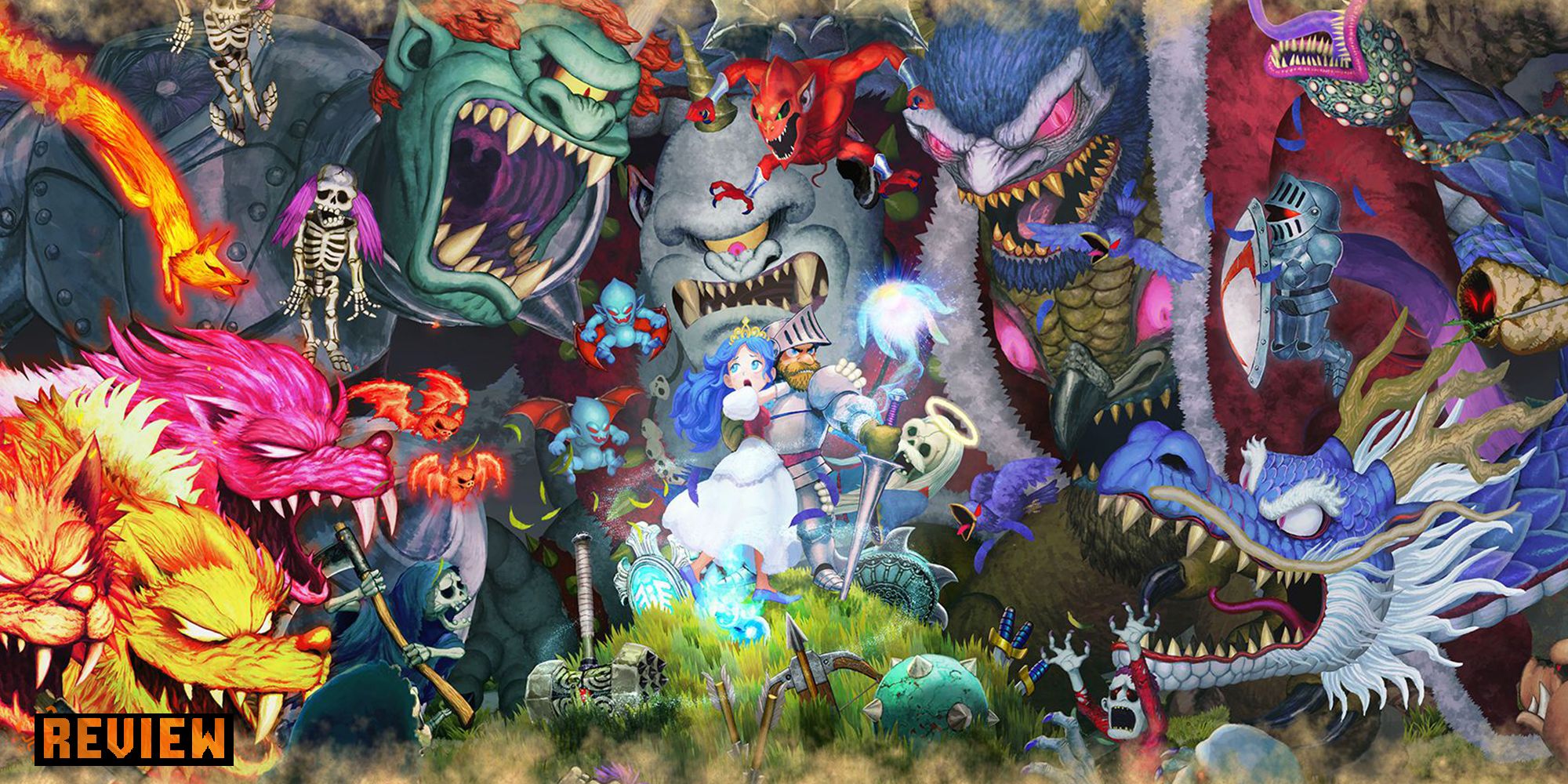 Game art from Ghosts 'N Goblins Resurrection.