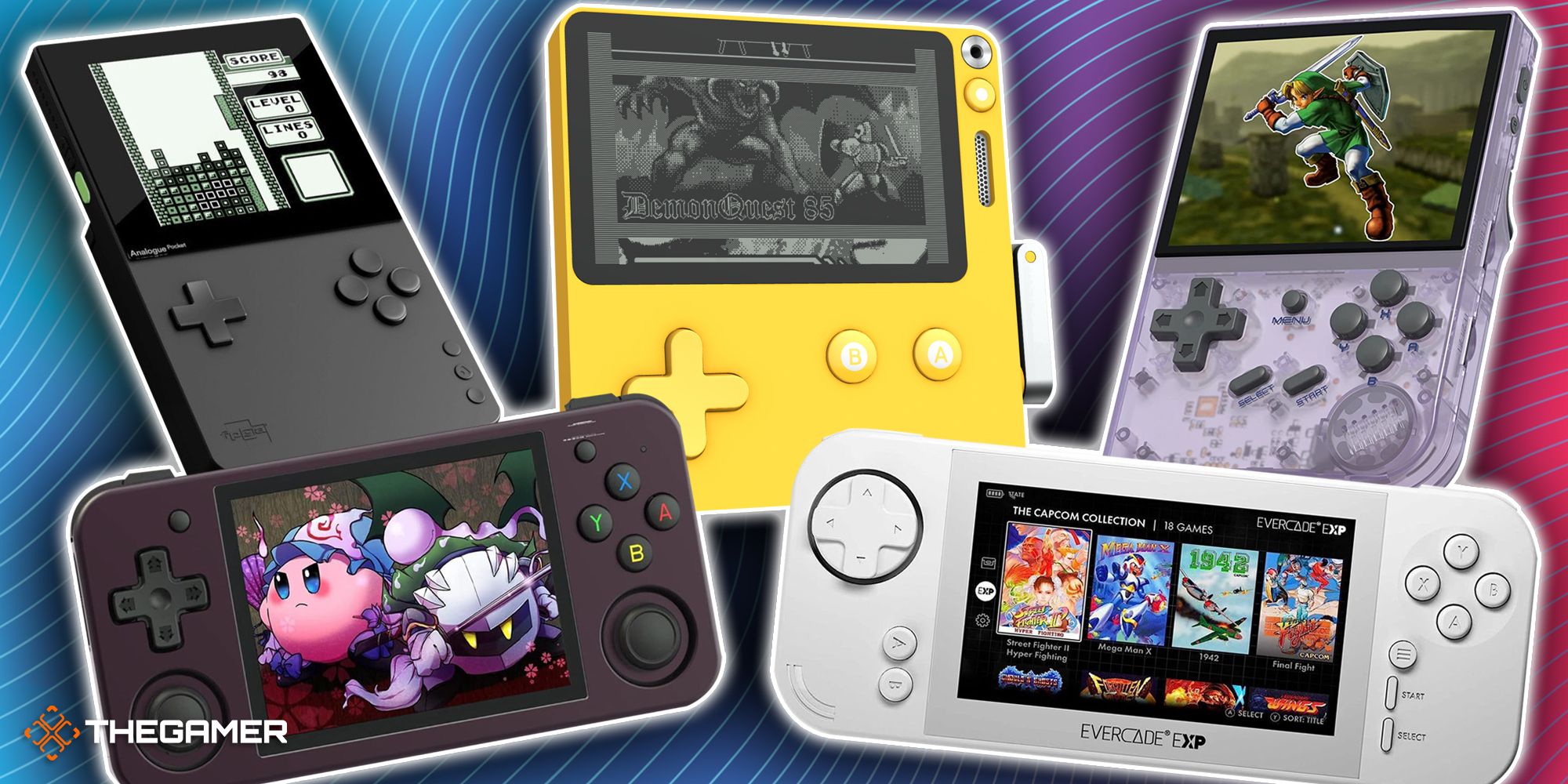 Best Retro Handheld Consoles In 2023 featuring Anbernic, Evercade, Playdate, and Analogue Pocket