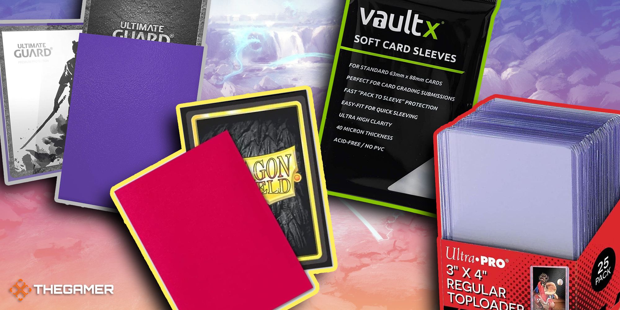 Sturdy Thicker Dual Textured Card Sleeves Fits Board Game Trading