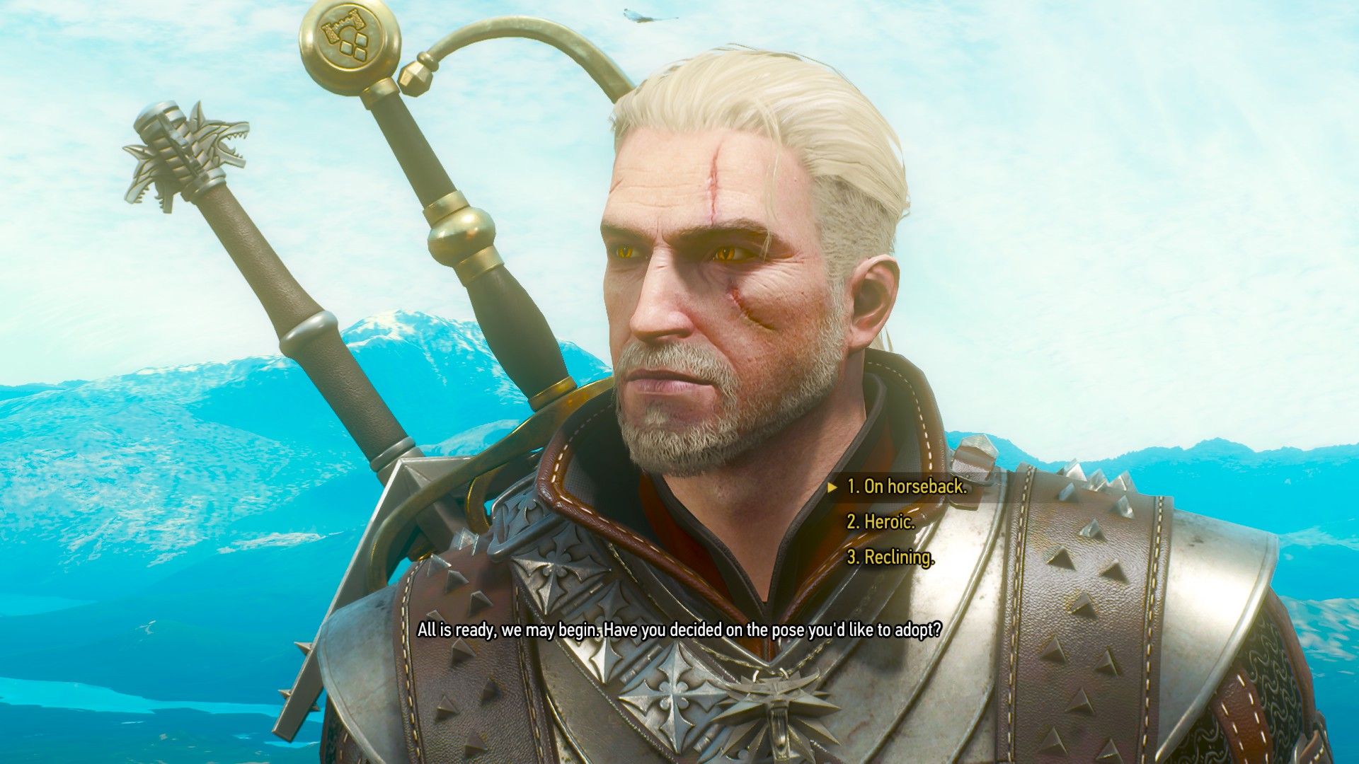 The witcher 3, Gerald of rivia, realistically, dynamic lights, old - SeaArt  AI