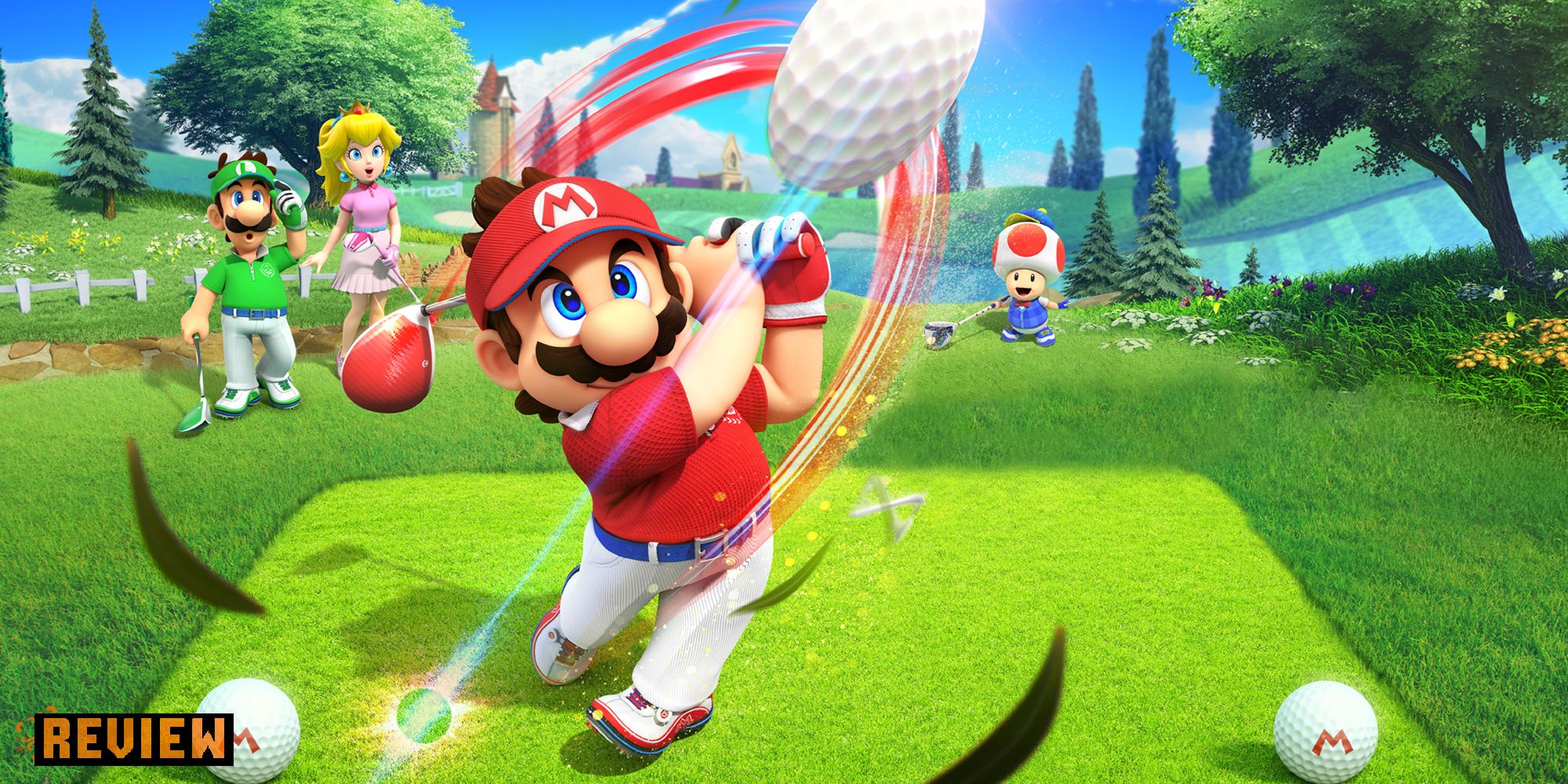 Game art from Mario Golf Super Rush.