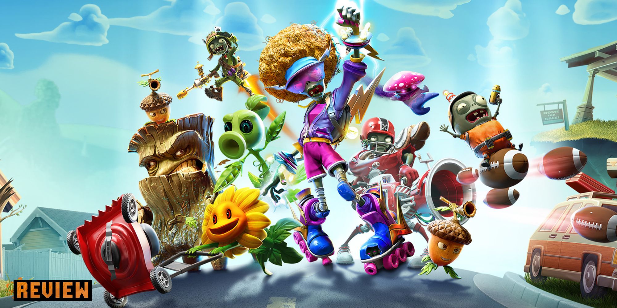 Game art from Plants Vs. Zombies Battle For Neighborville.