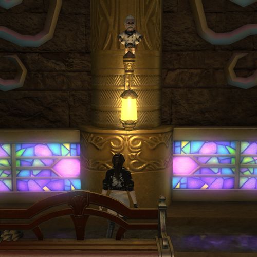 A player beside a Godbert minion in Final Fantasy 14.-1