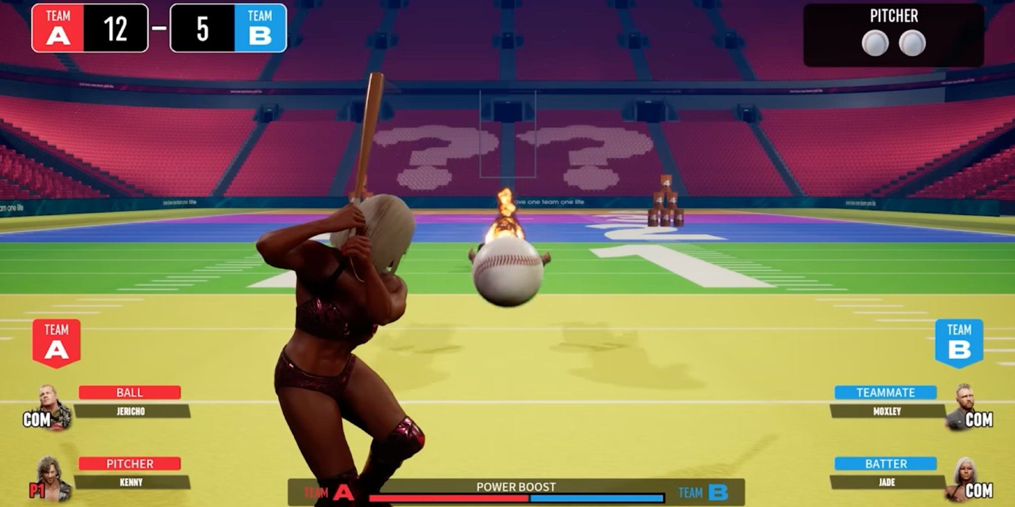 AEW Fight Forever baseball minigame Jade cargill