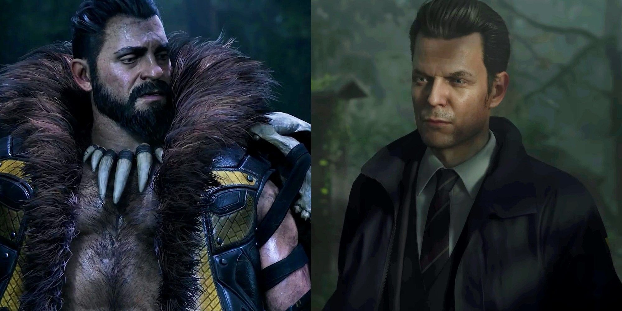 Kraven The Hunter From Marvel's Spider-Man 2 And Sam Lake's Character From Alan Wake 2