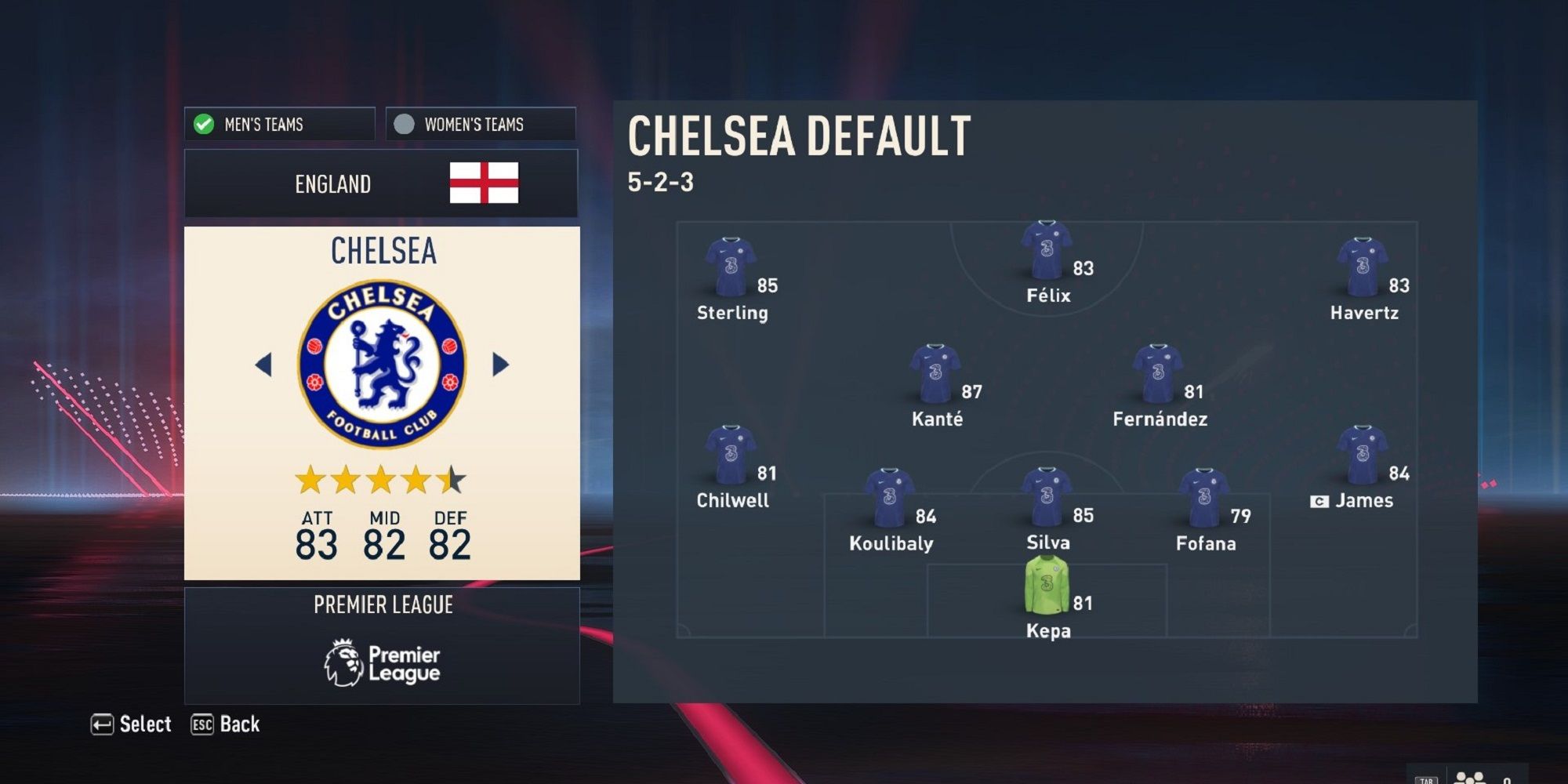 Chelsea picture in FIFA 23