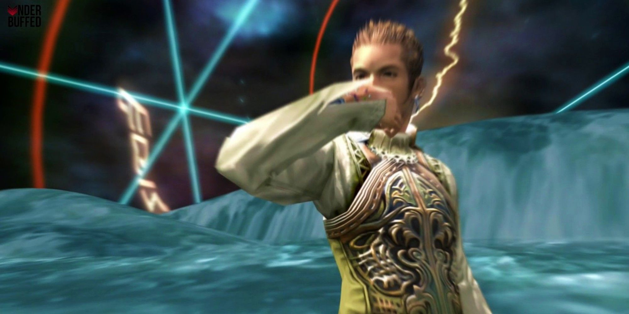 Balthier prepares to attack in style
