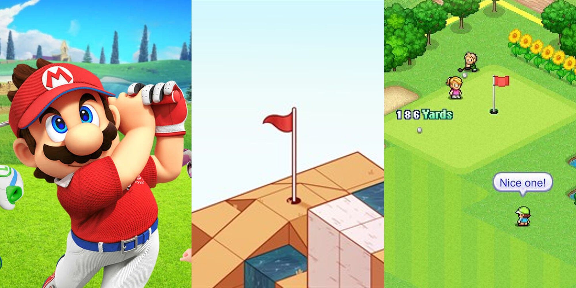 Mario Golf, Golf Peaks, and Golf Story