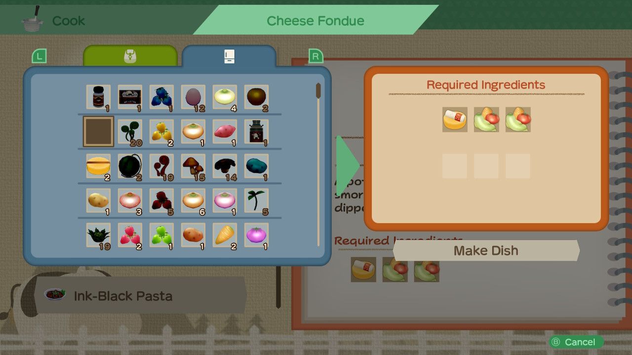 choosing ingredients for a recipe story of seasons a wonderful life all recipes every recipe list