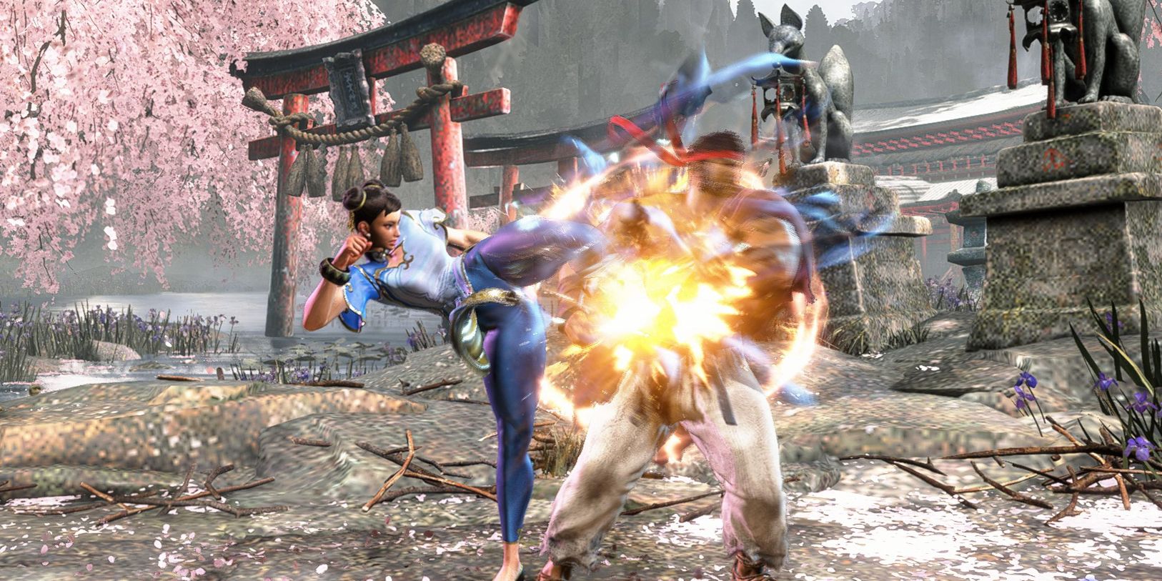 Chun Li Lighting kicks against Ryu-1