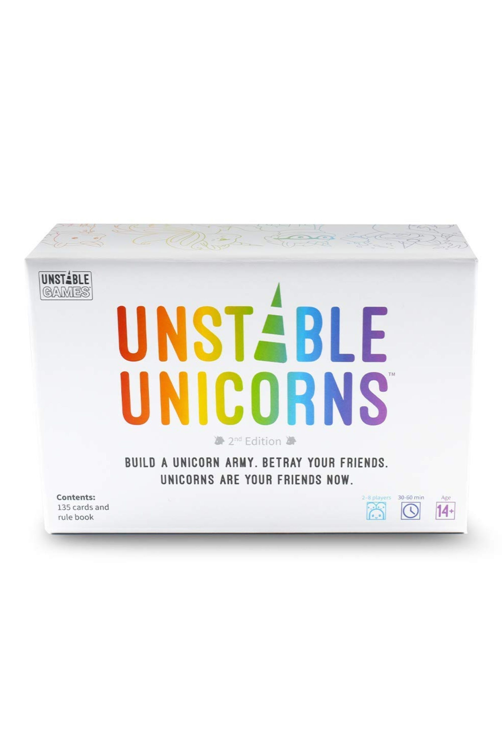Unstable Unicorns card game box
