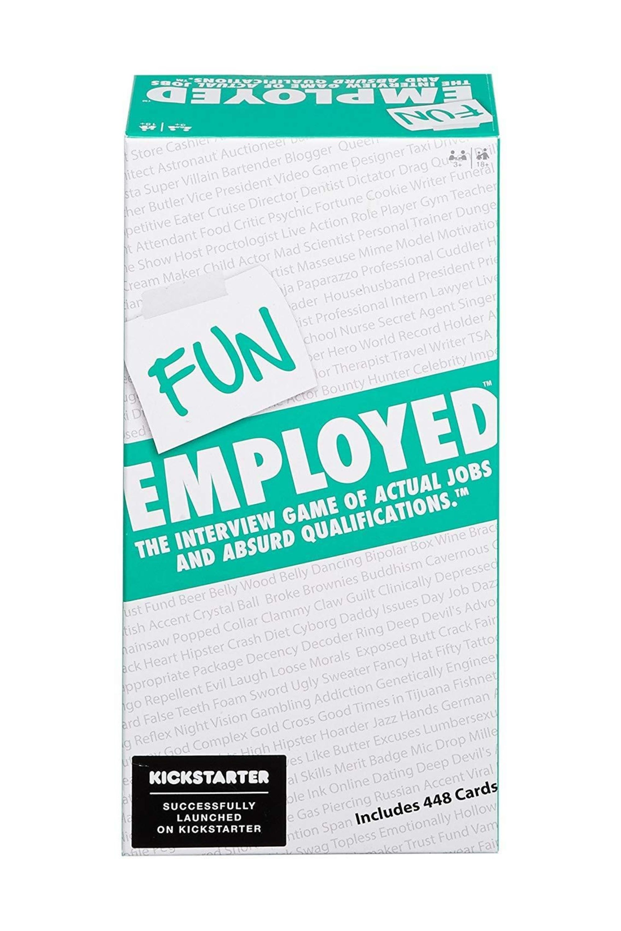 Funemployed card game box