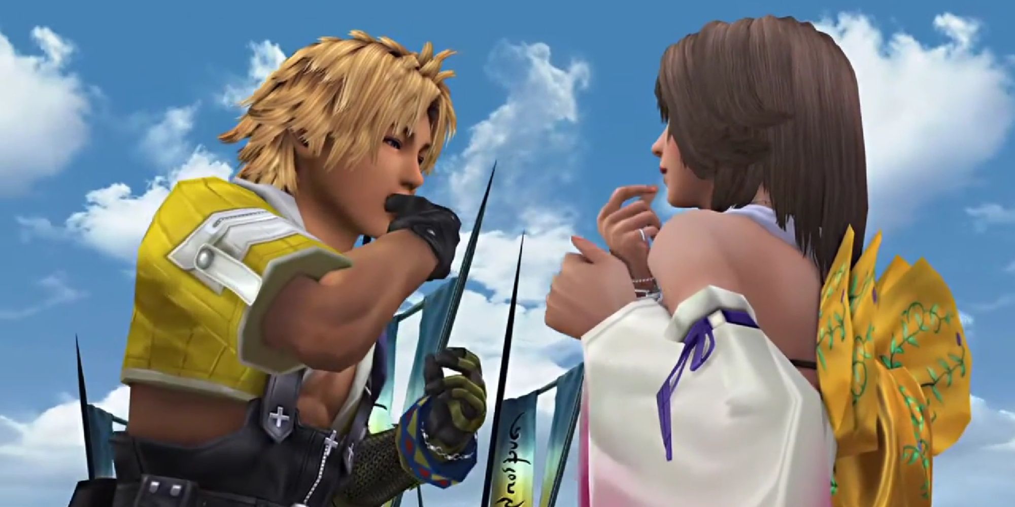 yuna and tidus whistling in final fantasy 10