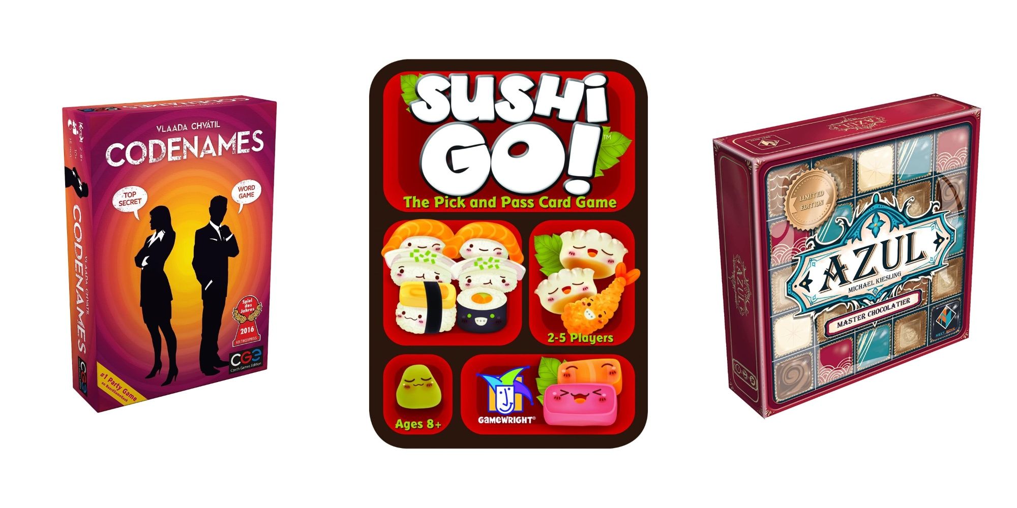 Best Quick Tabletop Games featuring Codenames, Sushi Go!, and Azul