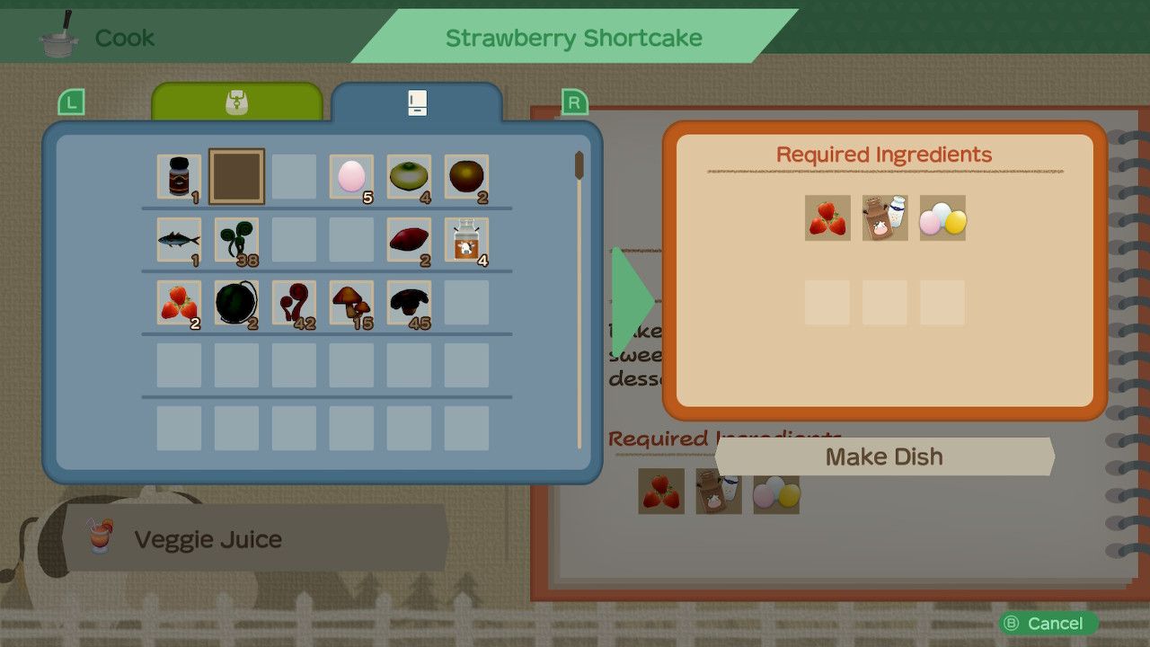 cooking a recipe in story of seasons a wonderful life how to cook all recipes guide every recipe