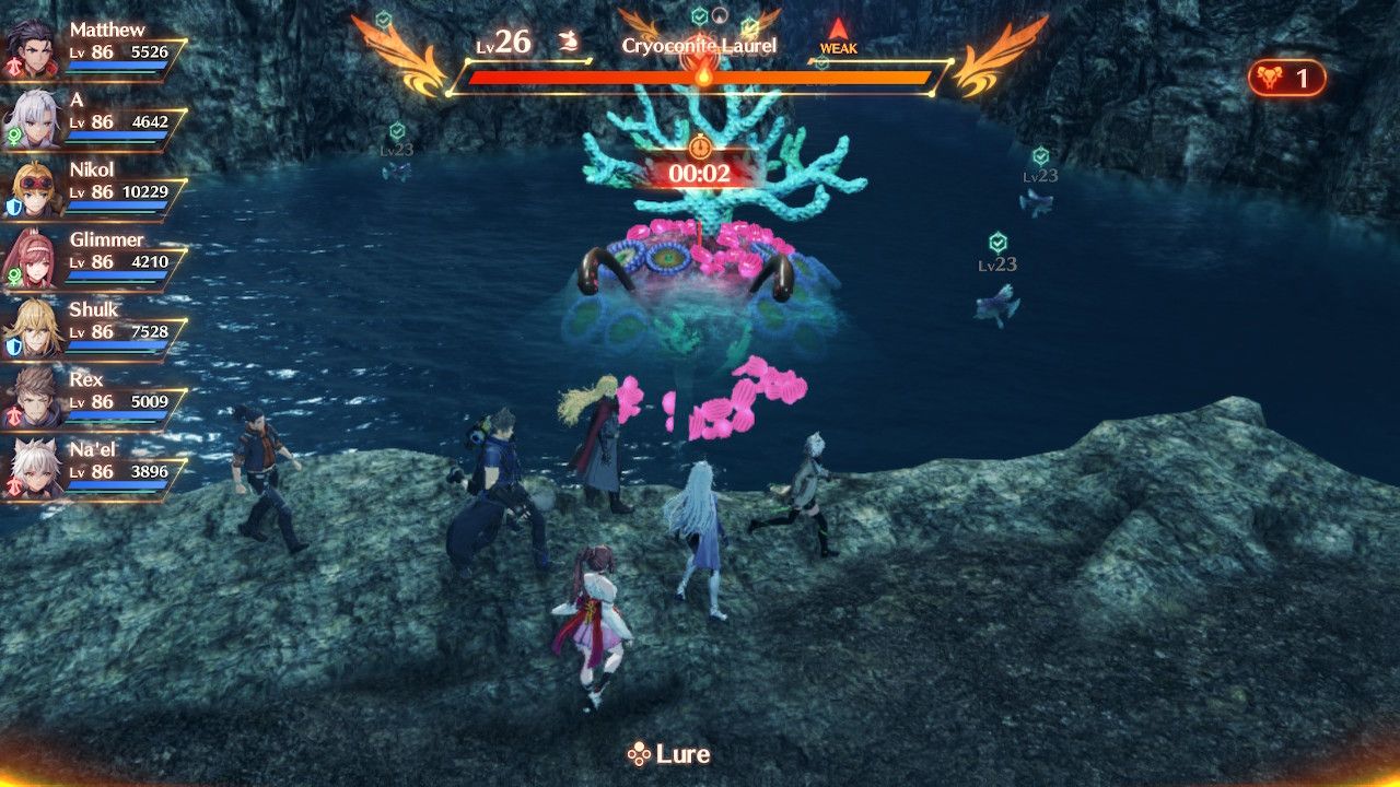 The location of the Cryoconite Laurel in Xenoblade Chronicles 3: Future Redeemed.
