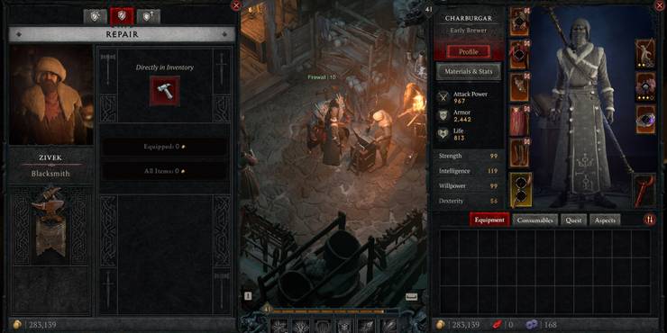 Diablo 4 Blacksmith Repair