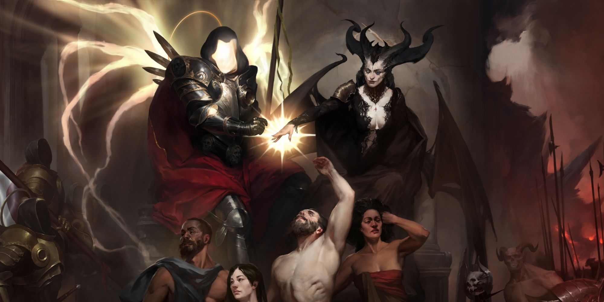 Diablo 4 Inarius And Lilith Art