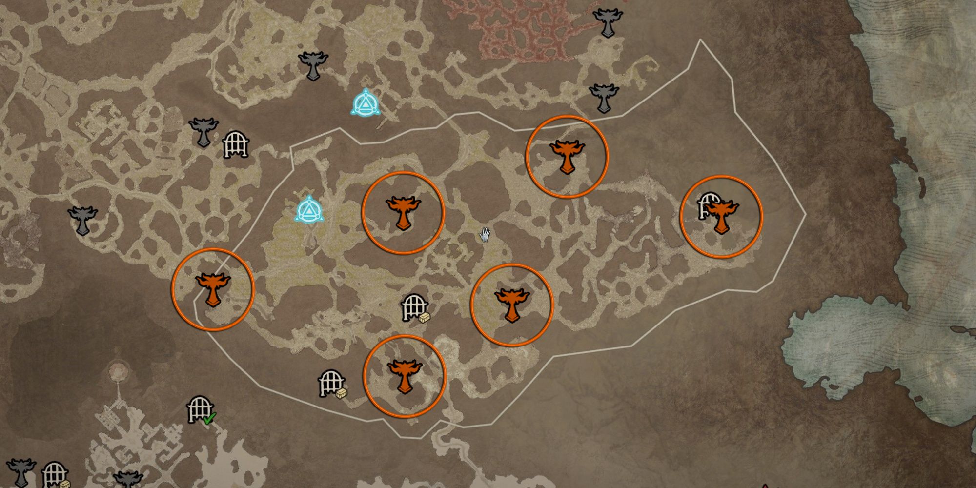 Diablo 4 Scosglen Altar Of Lilith Map Locations Highland Wilds