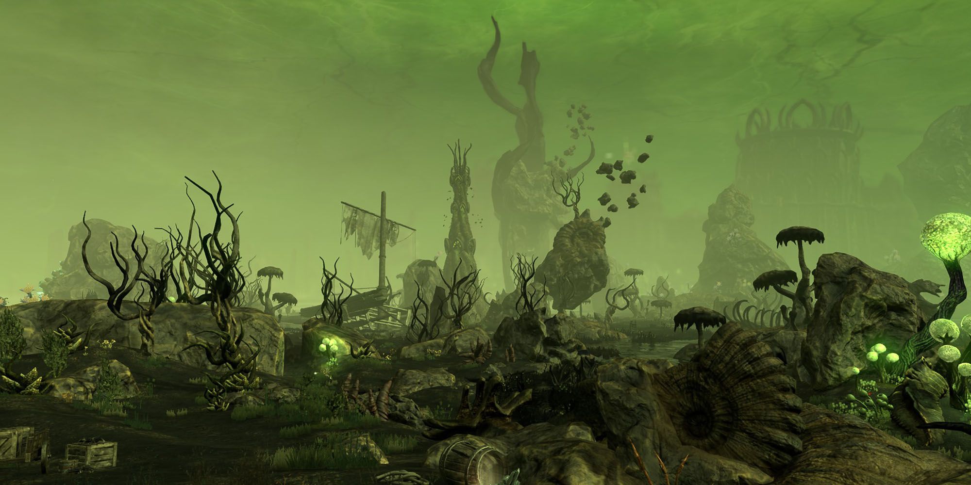 The Elder Scrolls Online: Necrom expansion screenshot of Apocrypha, Hermaeus Mora's Daedric Realm