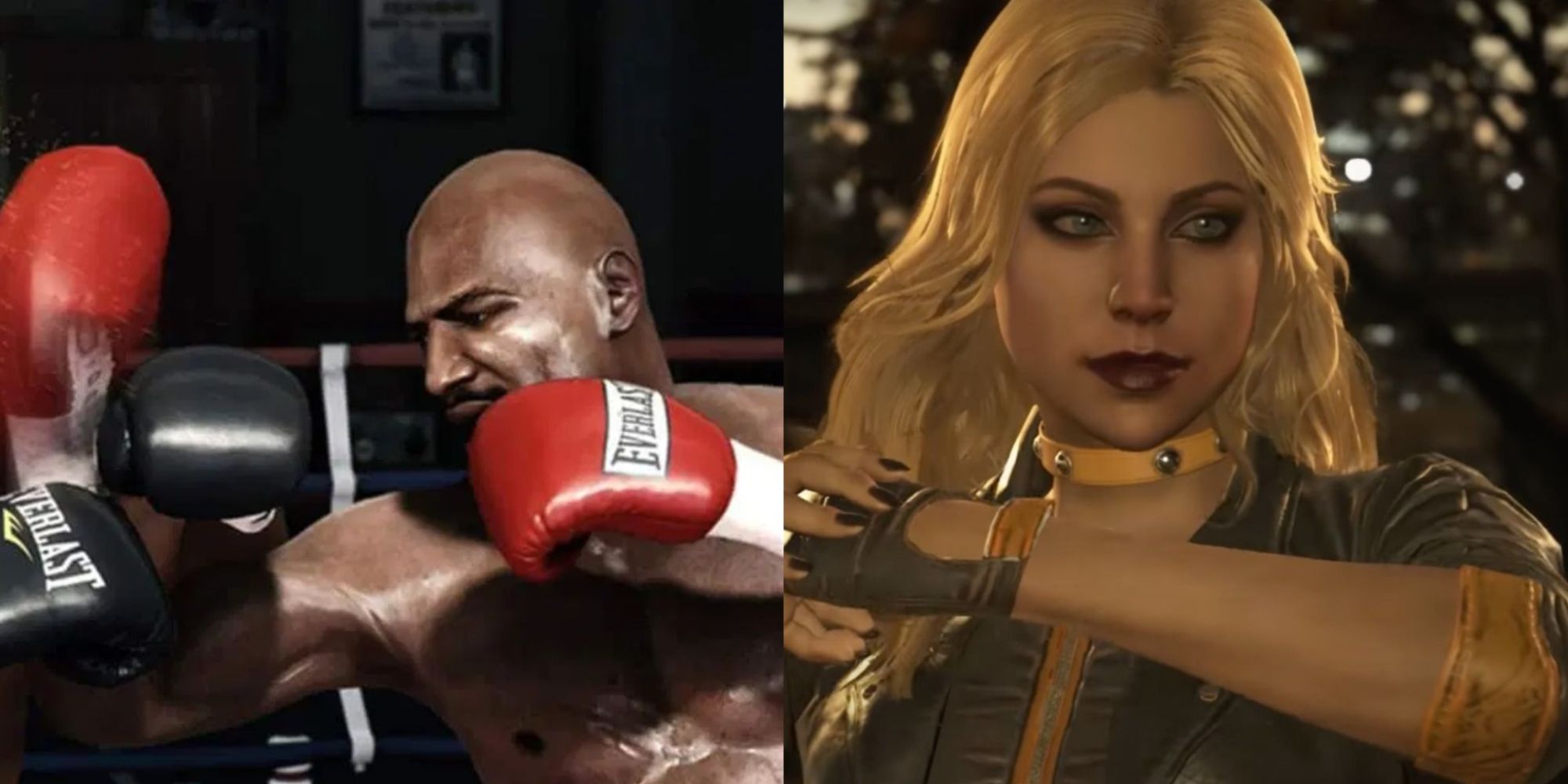 Fighting Games On Xbox Game Pass Featured Split Image Fight Night Champion and Injustice 2